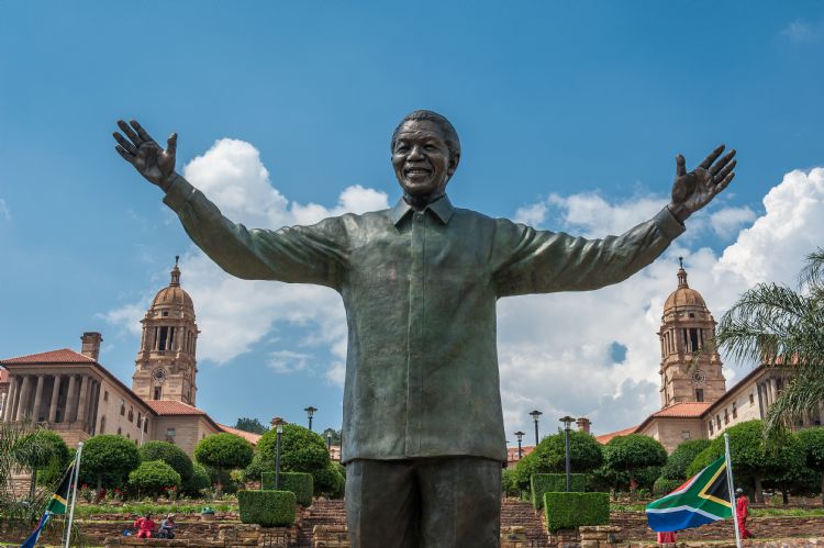 Statue de Nelson Mandela à Pretoria
