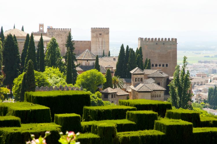 Jardins du Generalife dans l'Alhambra