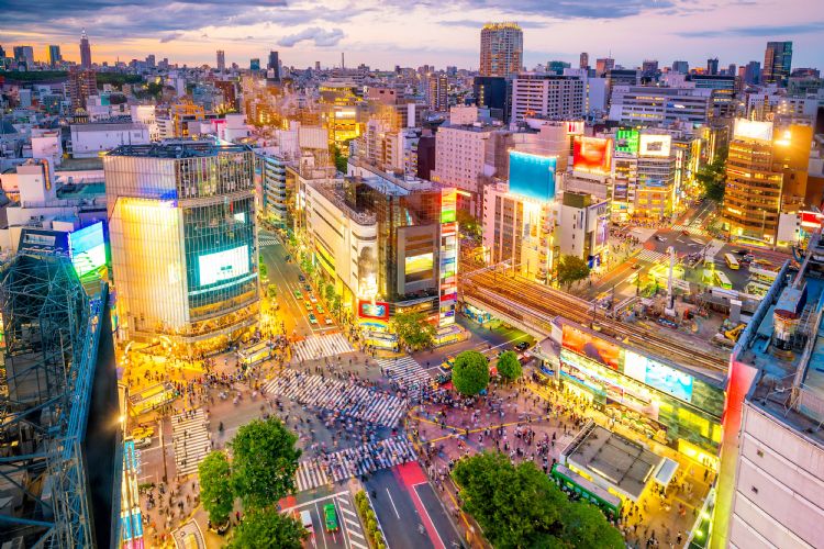 Quartier de Shibuya à Tokyo